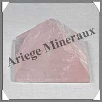QUARTZ ROSE - PYRAMIDE - 47x47x33 mm - 80 grammes - C010