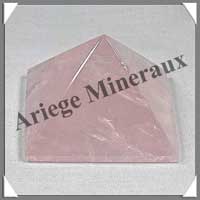QUARTZ ROSE - PYRAMIDE - 49x49x34 mm - 90 grammes - C011