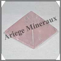 QUARTZ ROSE - PYRAMIDE - 49x49x34 mm - 90 grammes - C011