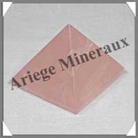 QUARTZ ROSE - PYRAMIDE - 44x44x36 mm - 78 grammes - C017