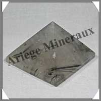 QUARTZ TOURMALINE - PYRAMIDE - 52x52x42 mm - 140 grammes - C003