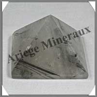 QUARTZ TOURMALINE - PYRAMIDE - 52x52x42 mm - 140 grammes - C003