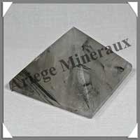 QUARTZ TOURMALINE - PYRAMIDE - 52x52x42 mm - 140 grammes - C003
