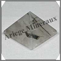 QUARTZ TOURMALINE - PYRAMIDE - 44x44x31 mm - 70 grammes - C005