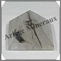 QUARTZ TOURMALINE - PYRAMIDE - 44x44x31 mm - 70 grammes - C005