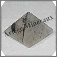 QUARTZ TOURMALINE - PYRAMIDE - 44x44x31 mm - 70 grammes - C005
