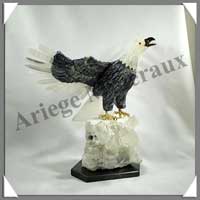 AIGLE 'Ailes Ouvertes'  (Corps en ONYX NOIR) - 300 mm - A001