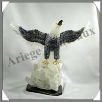 AIGLE 'Ailes Ouvertes'  (Corps en ONYX NOIR) - 300 mm - A001