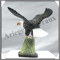 AIGLE 'Ailes Ouvertes'  (Corps en ONYX NOIR) - 150 mm - A002