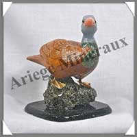 CANARD (Corps en JASPE ROUGE) - 90 mm - A012