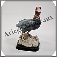 CANARD (Corps en CELESTINE) - 120x75x65 mm - A025