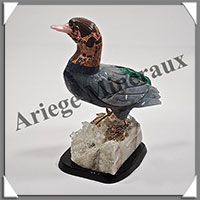 CANARD (Corps en CELESTINE) - 120x75x65 mm - A025