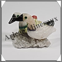 CANARDS Couple - Socle QUARTZ - 55x45x45 mm - A004