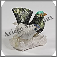 CHAUCHINS Couple - Socle QUARTZ - 55x50x40 mm - A001