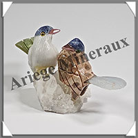 CHAUCHINS Couple - Socle QUARTZ - 85x50x30 mm - A003