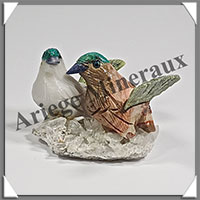 CHAUCHINS Couple - Socle QUARTZ - 60x50x35 mm - A004