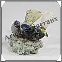 CHAUCHINS Couple - Socle QUARTZ - 55x50x40 mm - A006