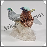 CHAUCHINS Couple - Socle QUARTZ - 55x50x40 mm - A008