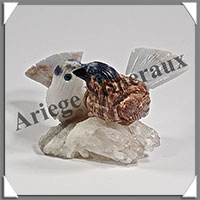 CHAUCHINS Couple - Socle QUARTZ - 65x50x40 mm - A009