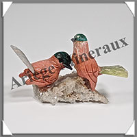 CHAUCHINS Couple - Socle QUARTZ - 80x40x20 mm - A011