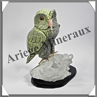 CHOUETTE (Corps en SERPENTINE) - 110x80x75 mm - A019