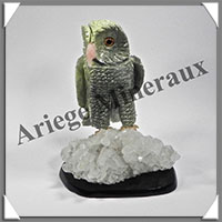 CHOUETTE (Corps en SERPENTINE) - 110x80x75 mm - A019