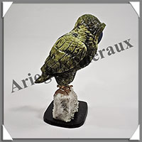 CHOUETTE (Corps en SERPENTINE) - 125x85x65 mm - A023