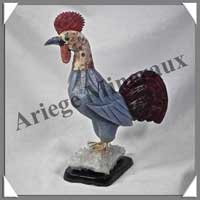COQ (Corps en CELESTINE) - 170x140x70 mm - A009