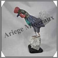 COQ (Corps en CELESTINE) - 165x150x75 mm - A012