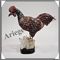 COQ (Corps en LEOPARDITE) - 135x130x75 mm - A013