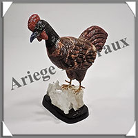 COQ (Corps en LEOPARDITE) - 135x130x75 mm - A013