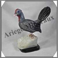 DINDE (Corps en ONYX SARDOINE) - 130x120x65 mm - A002