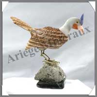 FAISAN (Corps en JASPE PAYSAGE) - 140 mm - A001