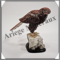 FAUCON (Corps en JASPE PAYSAGE) - 130x120x110 mm - A009