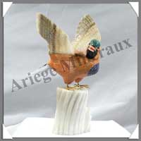 GORION 'Ailes Ouvertes' (Corps en JASPE ROUGE) - 150 mm - A001