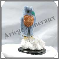HIBOU (Corps en CELESTINE) - 110 mm - A007