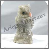 HIBOU Monobloc (Corps en ONYX SARDOINE) - 90 mm - A002