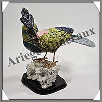 MARTIN PECHEUR (Corps en SERPENTINE) - 130x120x70 mm - A008