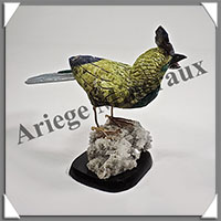 MARTIN PECHEUR (Corps en SERPENTINE) - 130x120x70 mm - A008