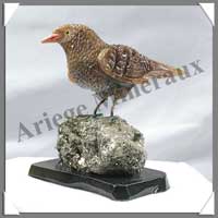 MERLE (Corps en ARAGONITE) - 120 mm - A002