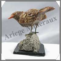 MERLE (Corps en ARAGONITE) - 110 mm - A003
