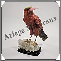 PIC-VERT (Corps en JASPE ROUGE) - 135x95x90 mm - A007