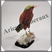 PIC-VERT (Corps en JASPE ROUGE) - 135x95x90 mm - A007