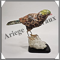 PIC-VERT (Corps en LEOPARDITE) - 130x130x80 mm - A008