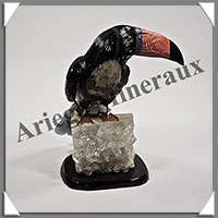 TOUCAN (Corps en ONYX NOIR) - 120x95x85 mm - A007