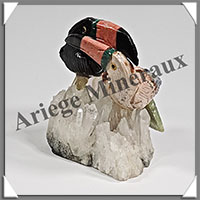 TOUCANS Couple - Socle QUARTZ - 55x50x35 mm - A003