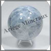 CALCITE BLEUE - Sphre - 74 mm - 580 grammes - R008