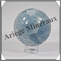 CALCITE BLEUE - Sphre - 64 mm - 377 grammes - R015