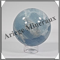 CALCITE BLEUE - Sphre - 64 mm - 377 grammes - R015