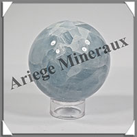 CALCITE BLEUE - Sphre - 57 mm - 266 grammes - R016